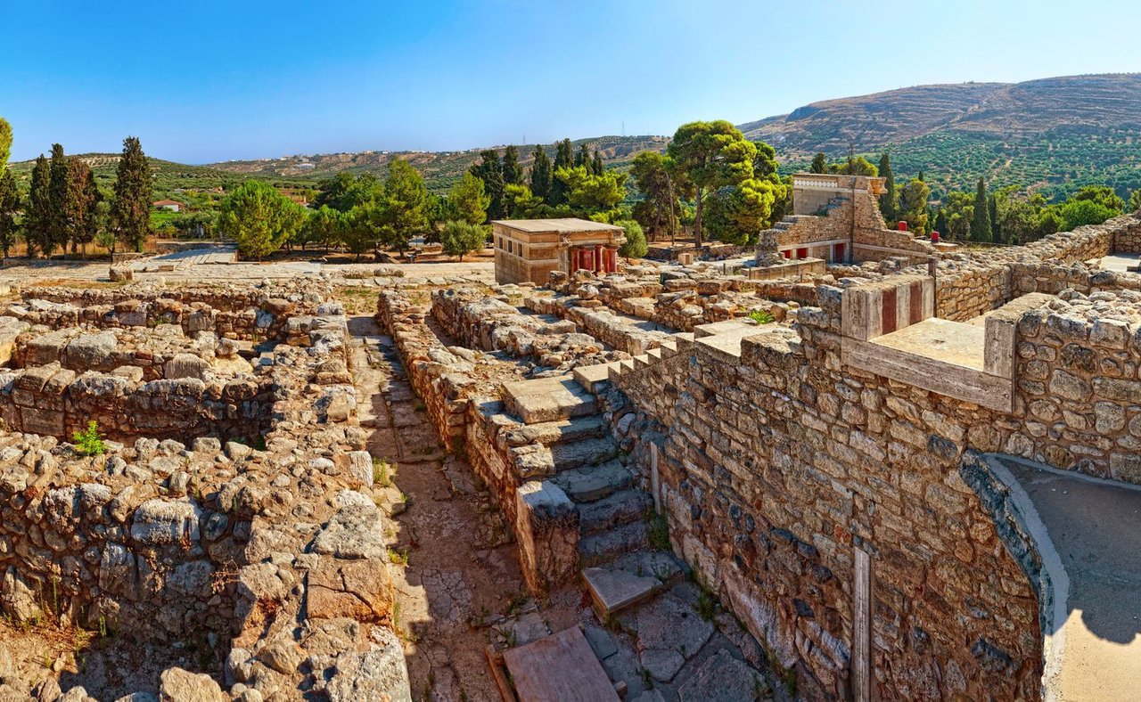 The Minoan ruins in Knossos, Crete