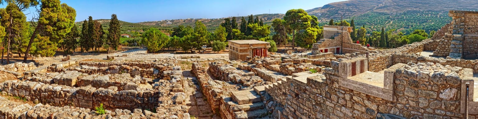The Minoan ruins in Knossos, Crete