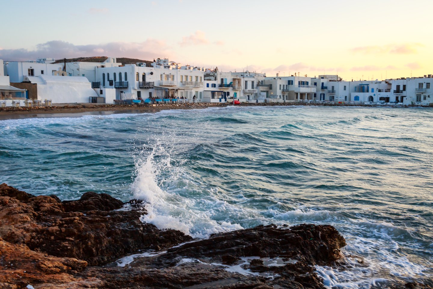 The white buildings of Naoussa, Paros