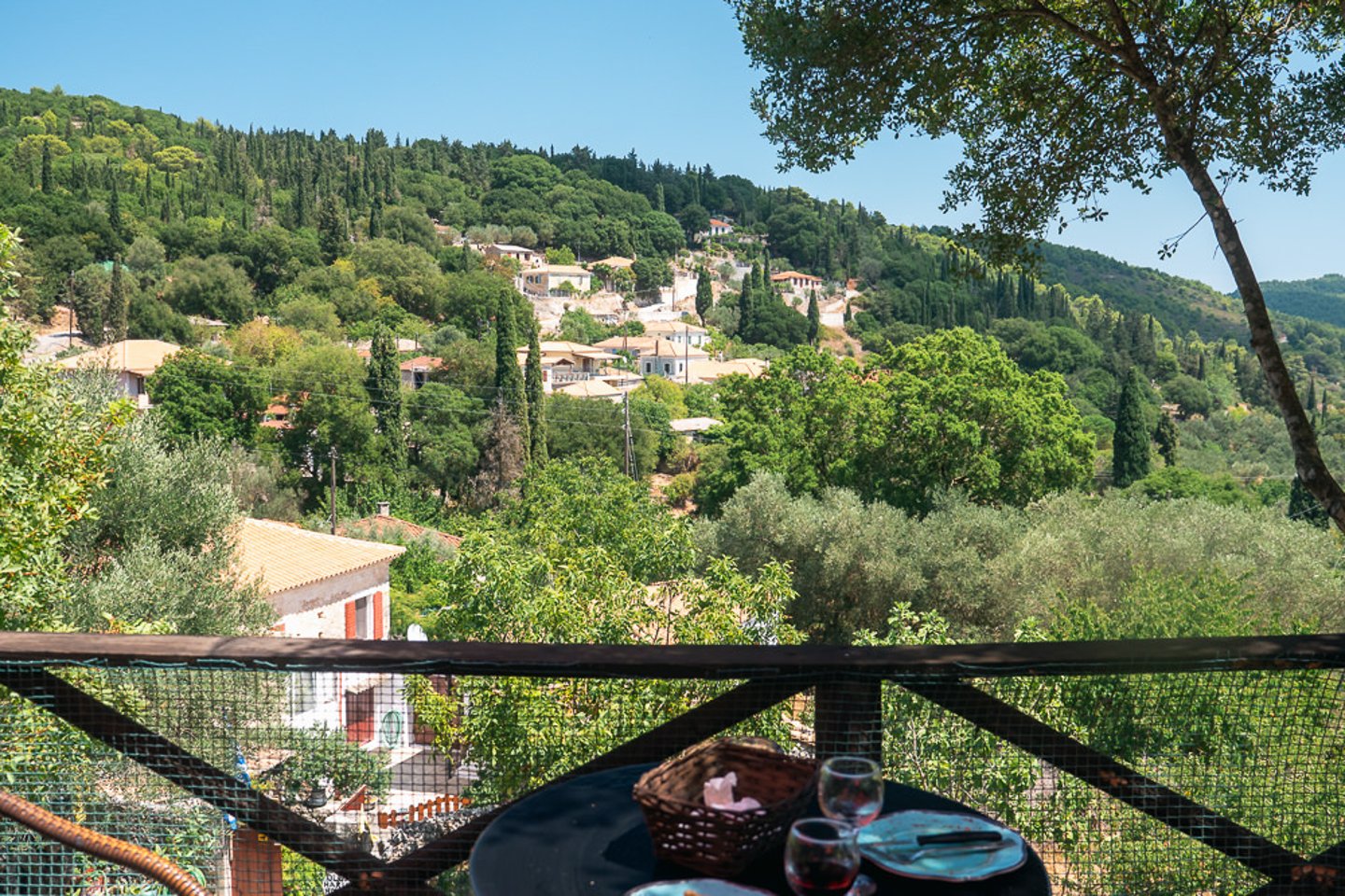 View of a small village in Zakynthos, Greece.