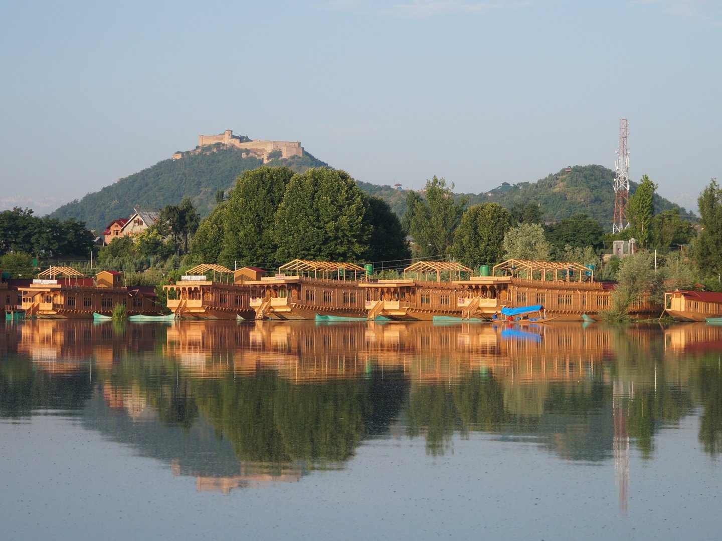Houseboats on Lake Dal in Srinagar