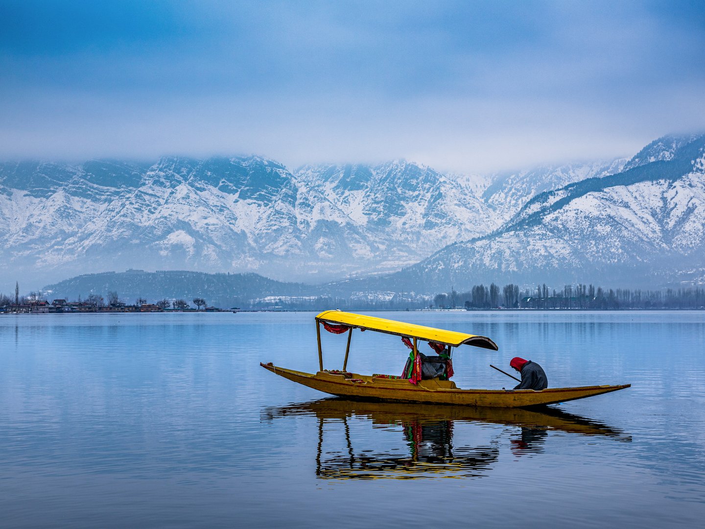 Shikara (small boat) on Lake Dal