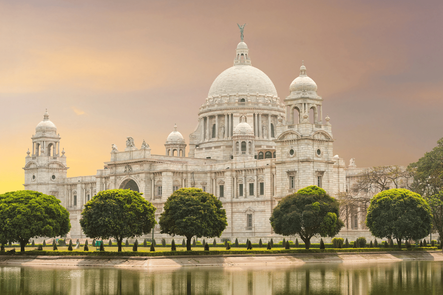 Victoria Memorial landmark in Calcutta (Kolkata) - India