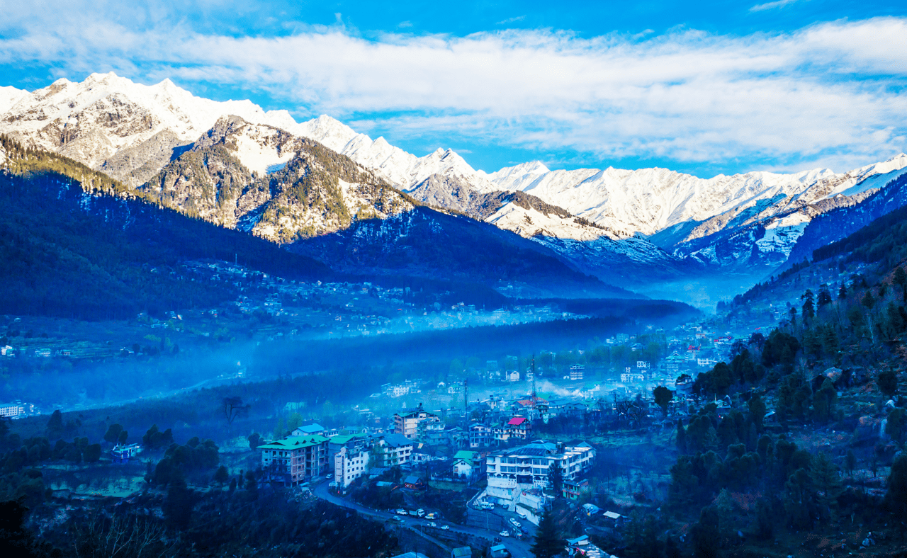 Himalayas mountains from Manali in India.