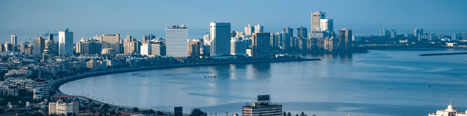 Aerial view of Mumbai city