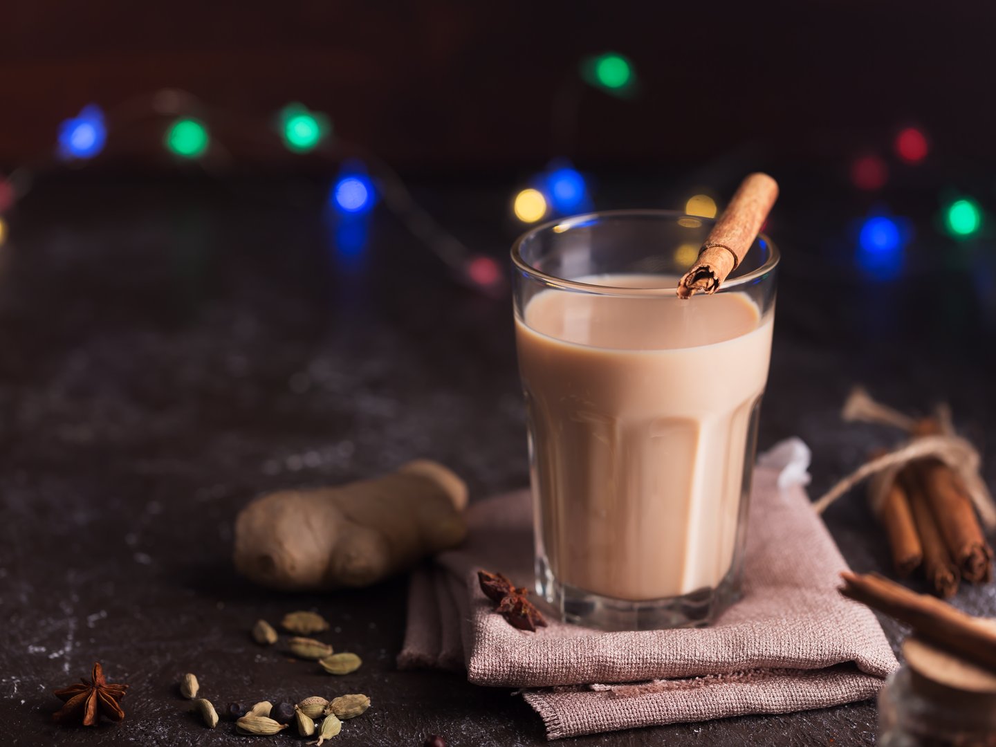 Indian spiced tea, with some ingredients