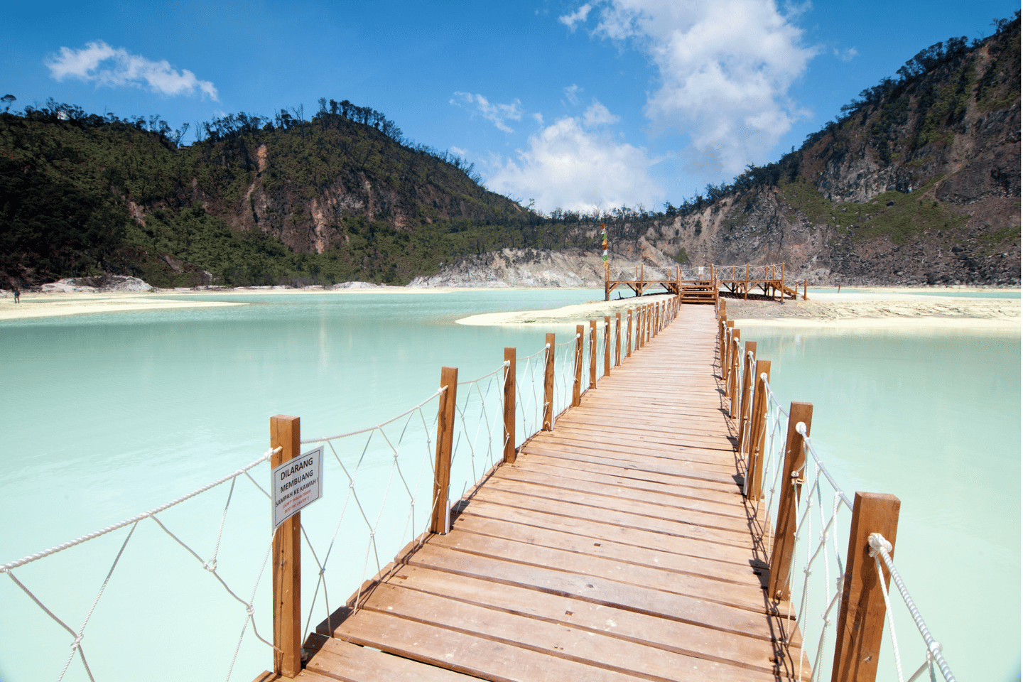 Kawah Putih or White Crater in Bandung, Indonesia