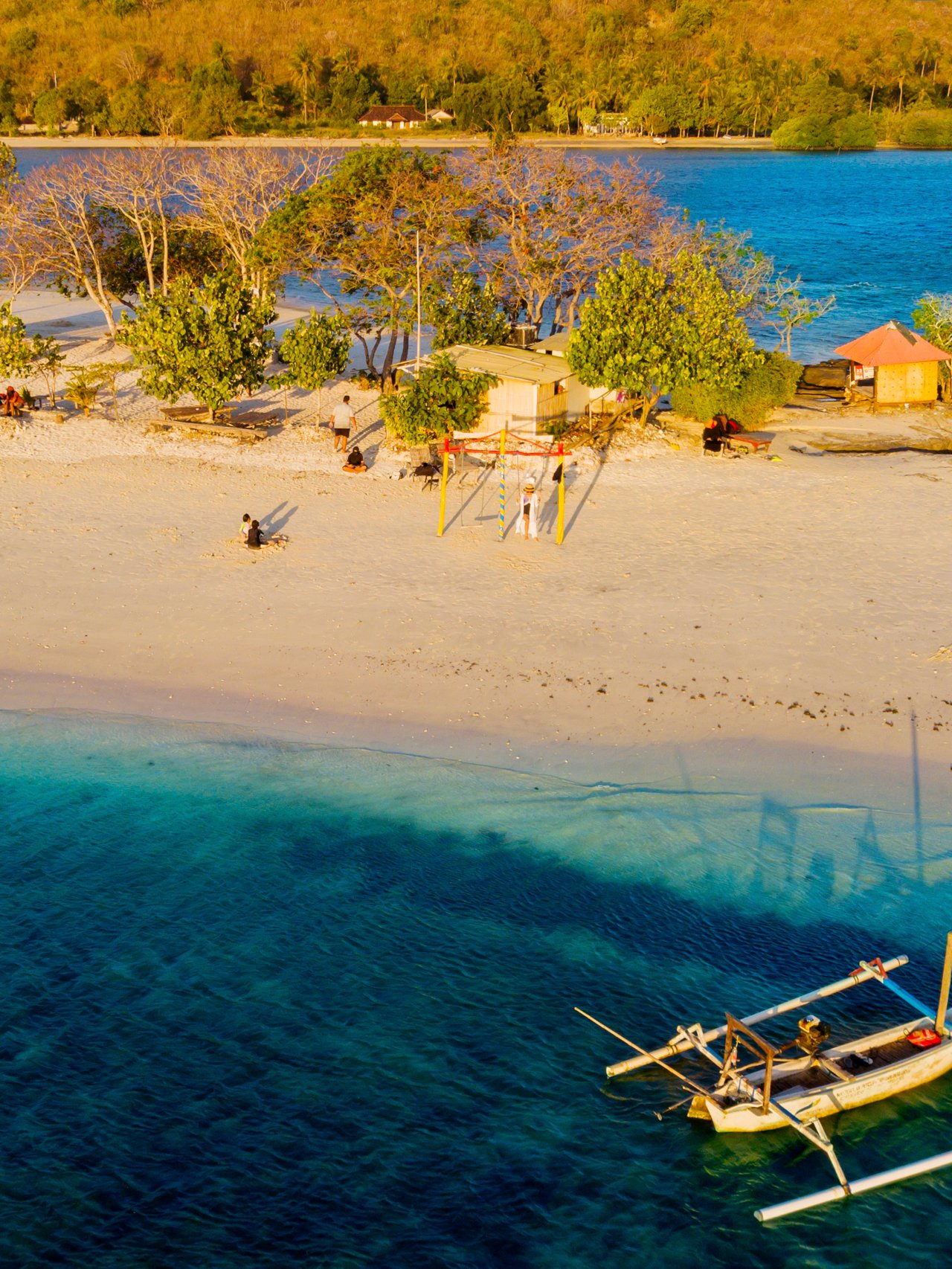 The beautiful atoll of Gili Kedis in Indonesia