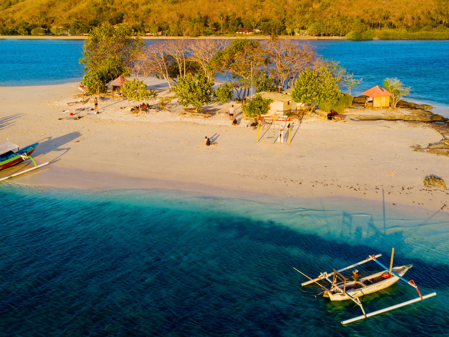 The beautiful atoll of Gili Kedis in Indonesia