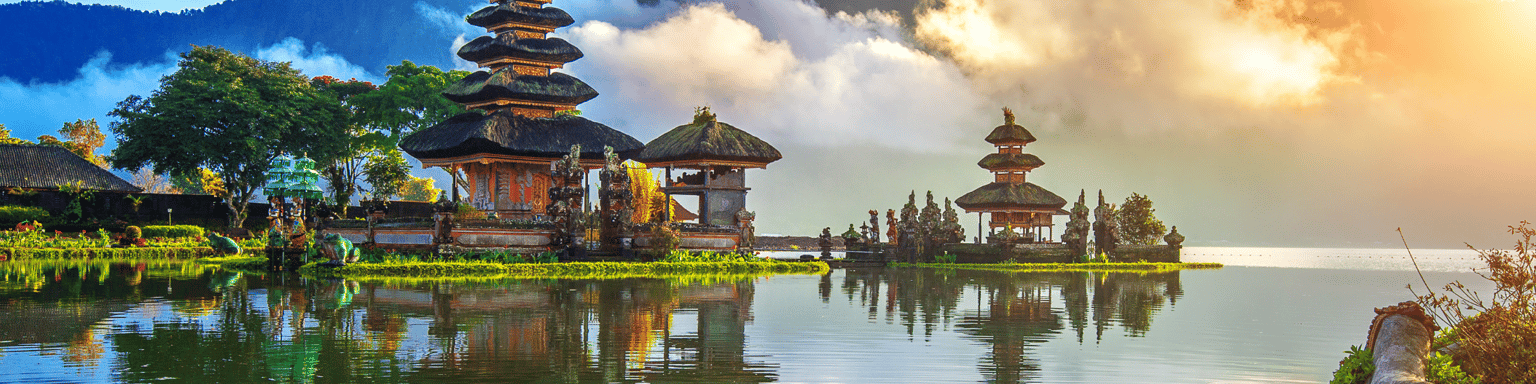 Pura Ulun Danu bratan temple in Bali, Indonesia.