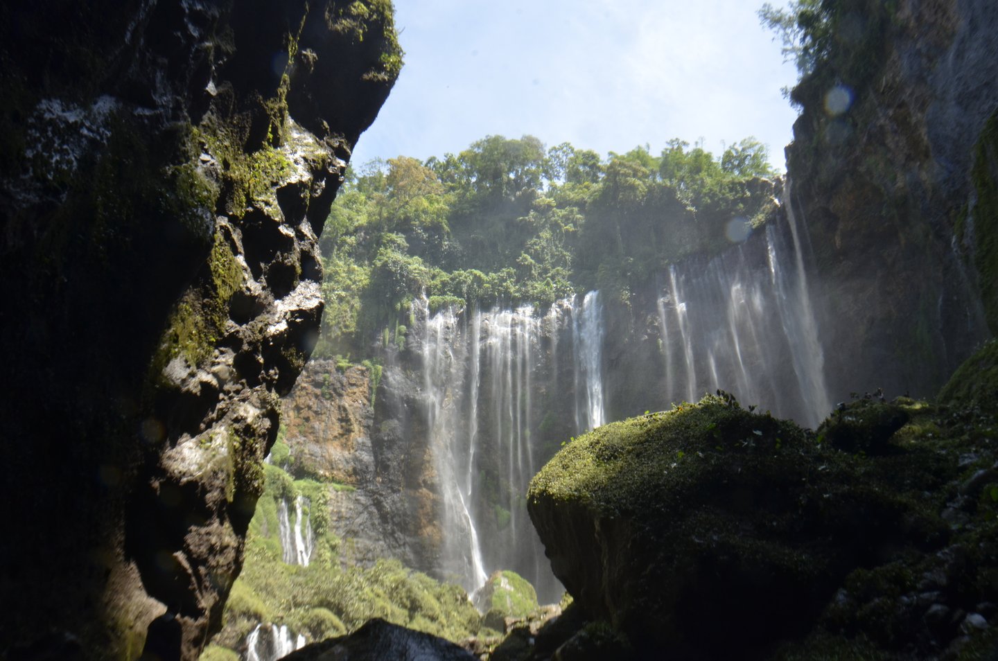 Tumpak Sewu waterfall in Autumn