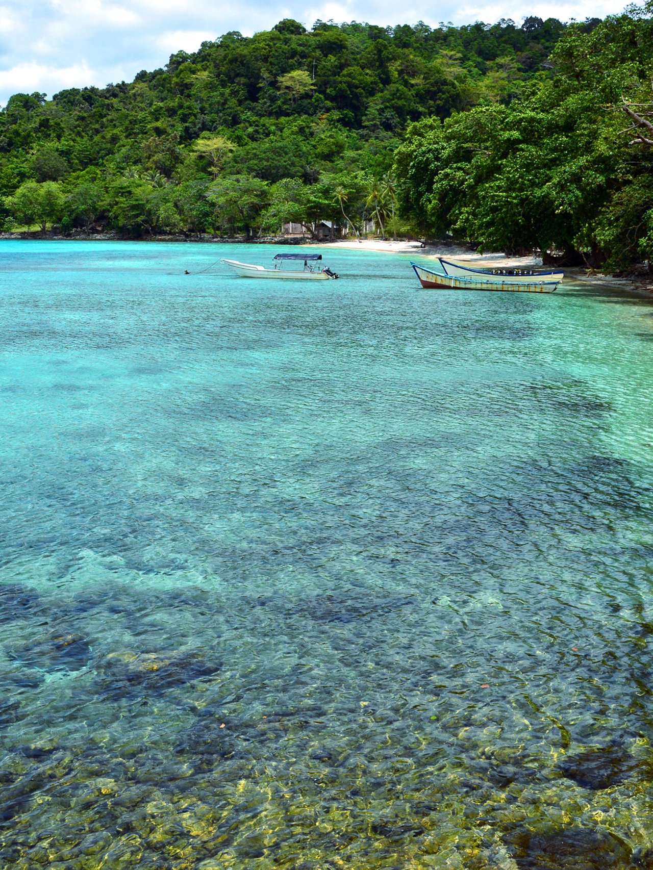A secluded cove at Weh Island in Indonesia