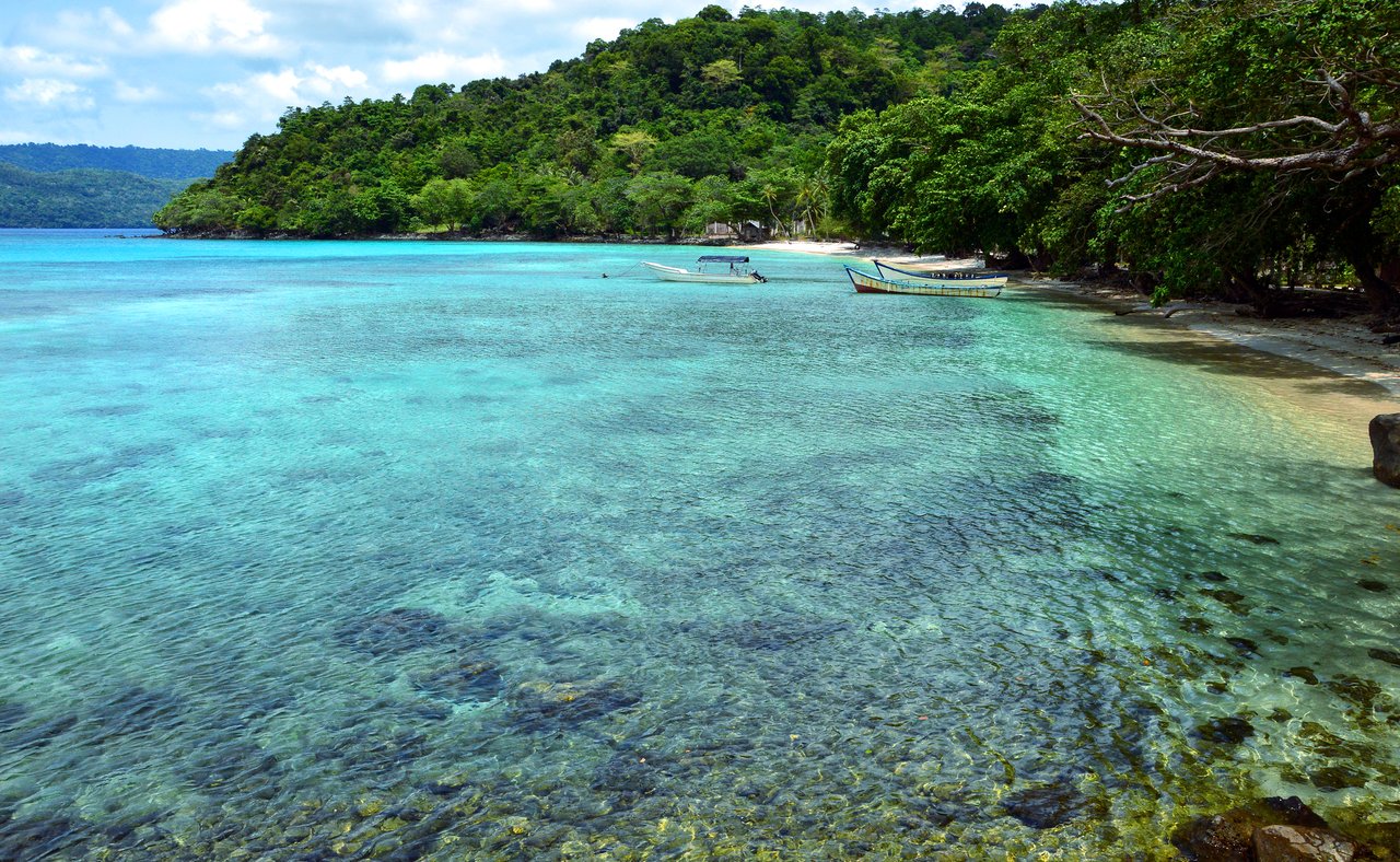 A secluded cove at Weh Island in Indonesia