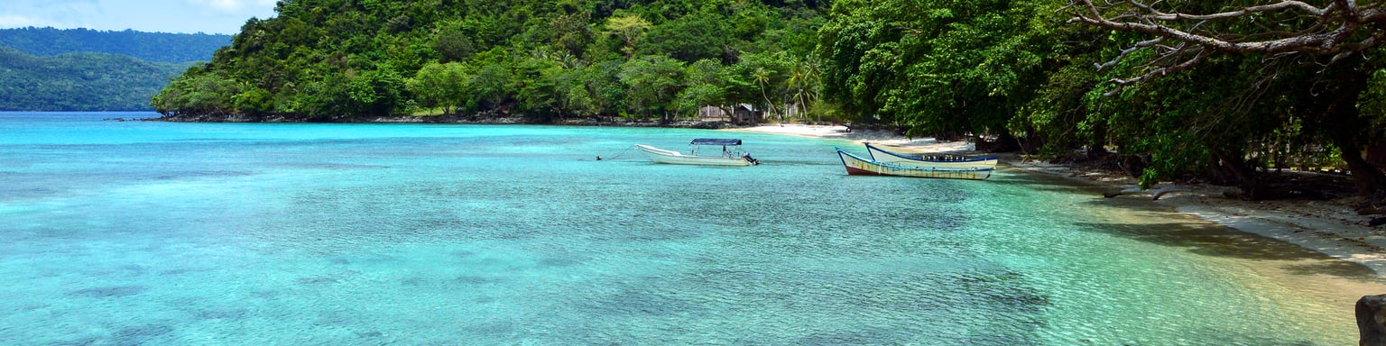 A secluded cove at Weh Island in Indonesia