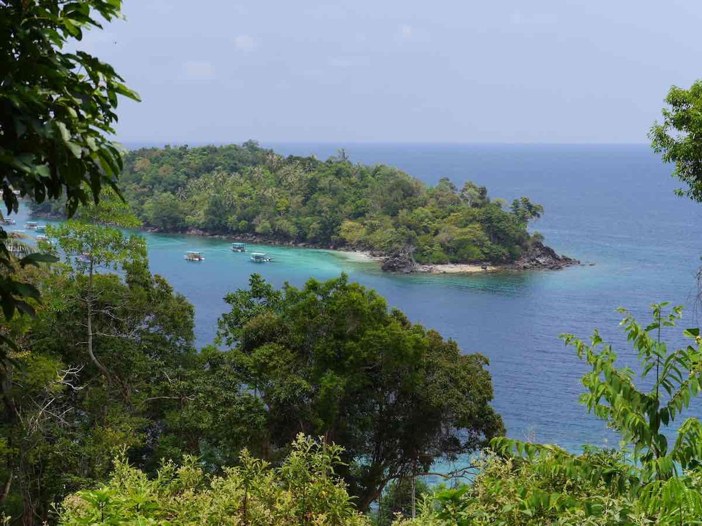 The view from Rubiah Island