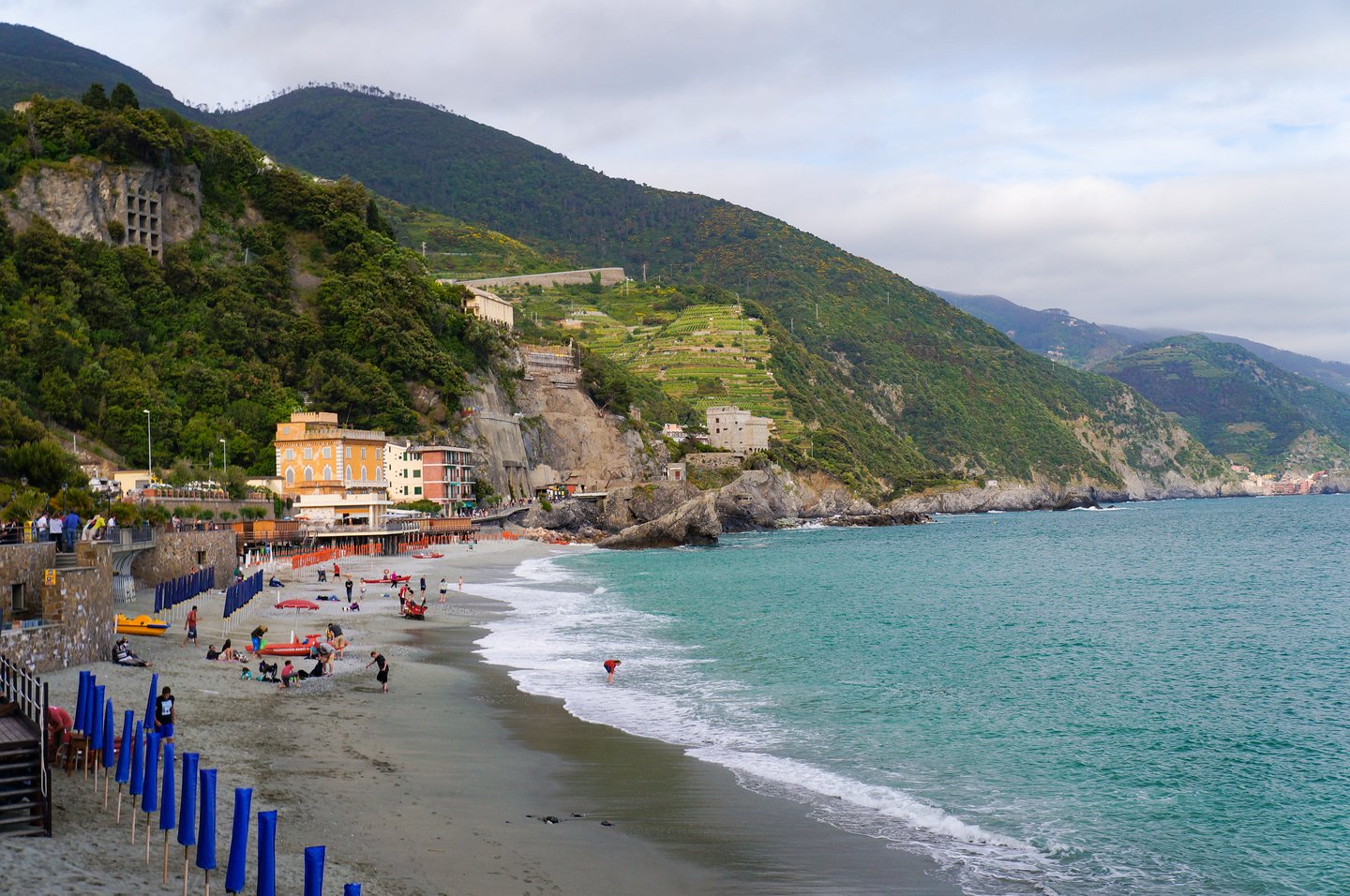 The beach at Monterosso