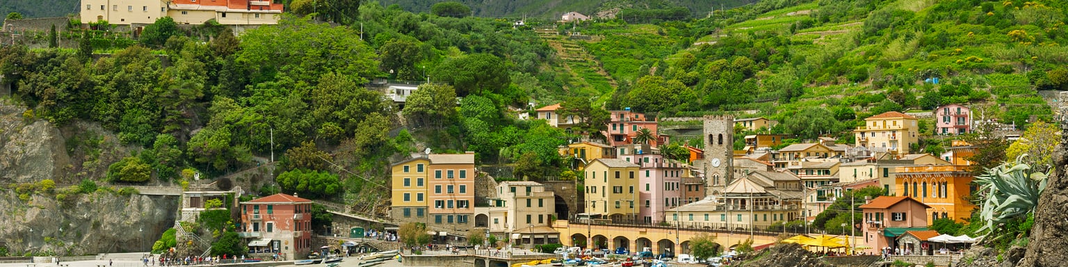 The seaside town of Monterosso in the Cinque Terre