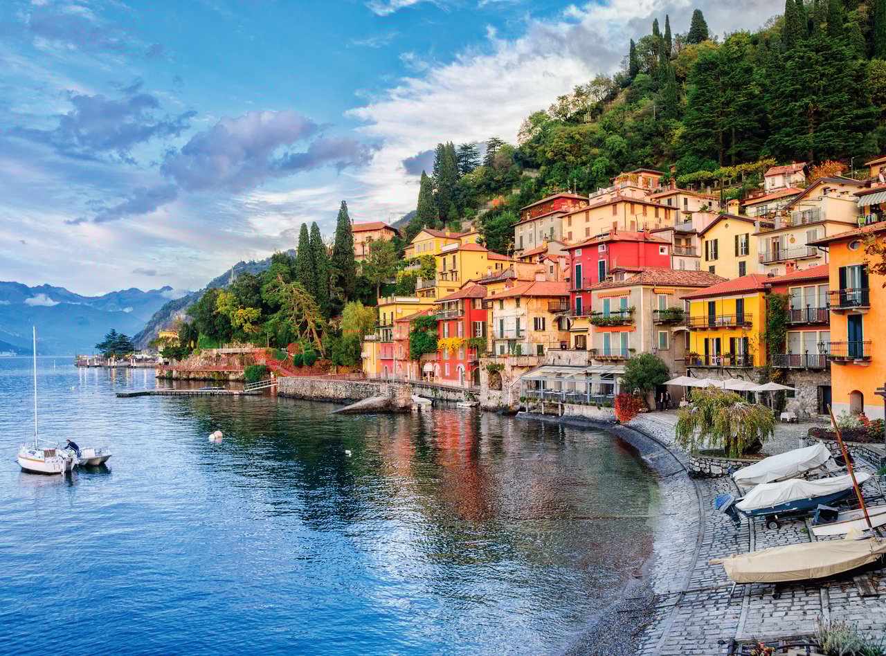 The waterfront and colourful buildings of Menaggio, Lake Como