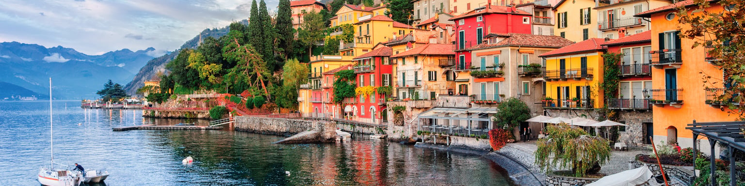 The waterfront and colourful buildings of Menaggio, Lake Como