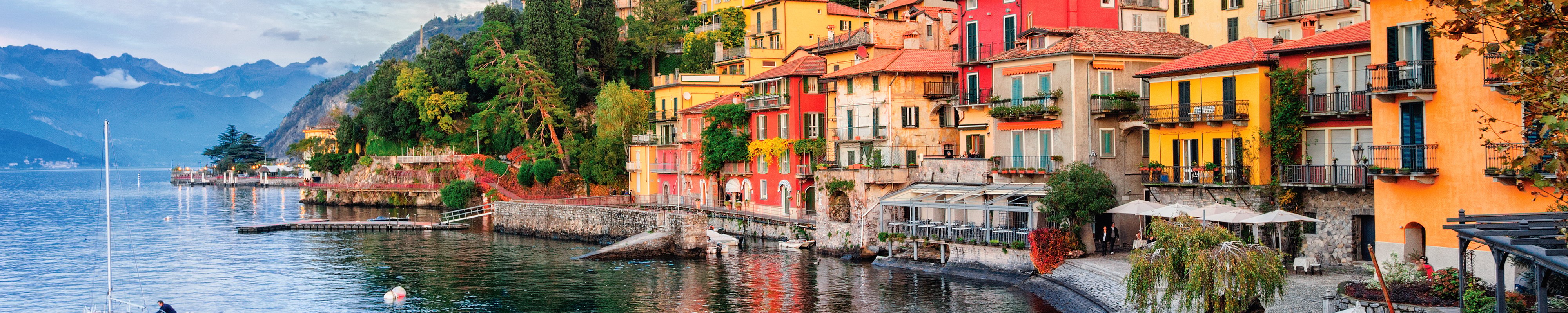 The waterfront and colourful buildings of Menaggio, Lake Como