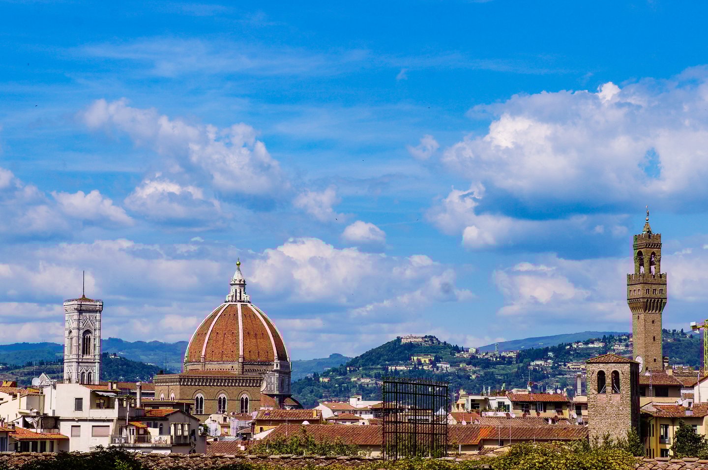 Looking back at Florence and the Duomo from the Boboli Gardens