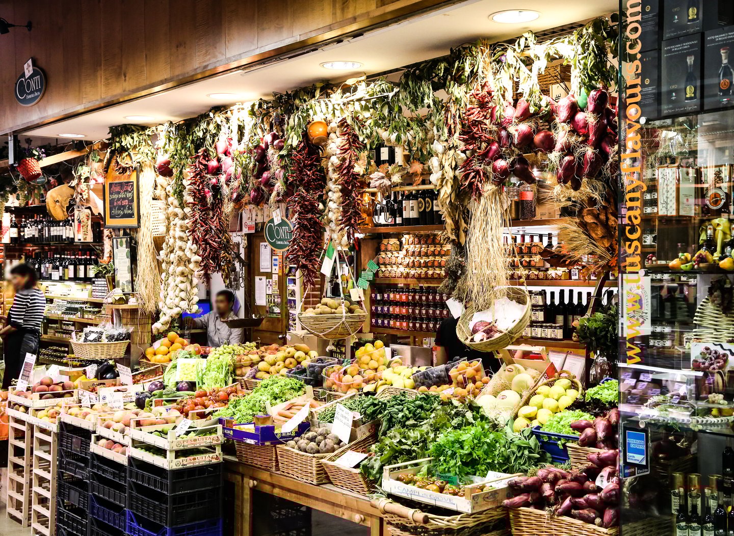 A stall at the Mercato Centrale in San Lorenzo