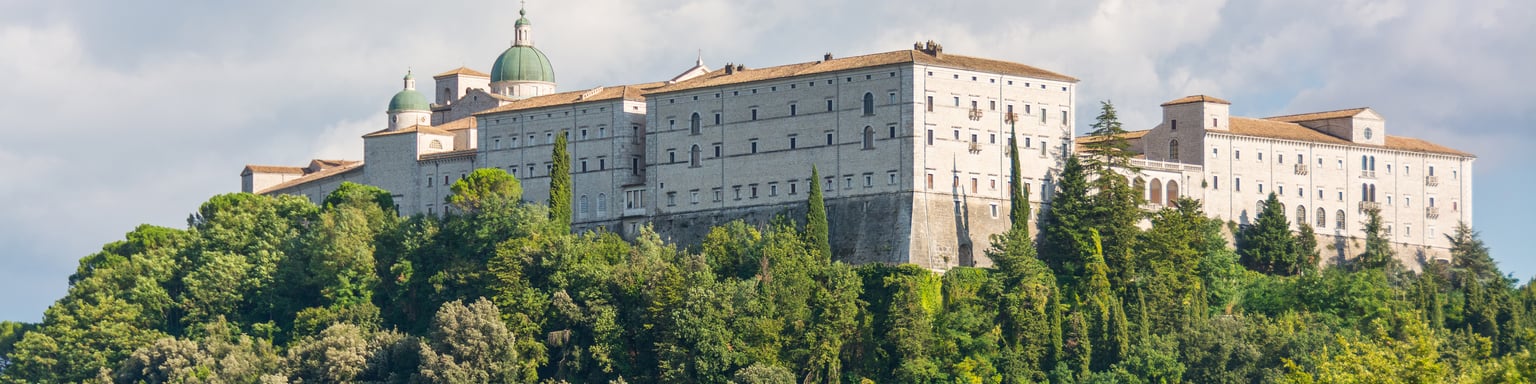The Abbey of Montecassino in Lazio, Italy
