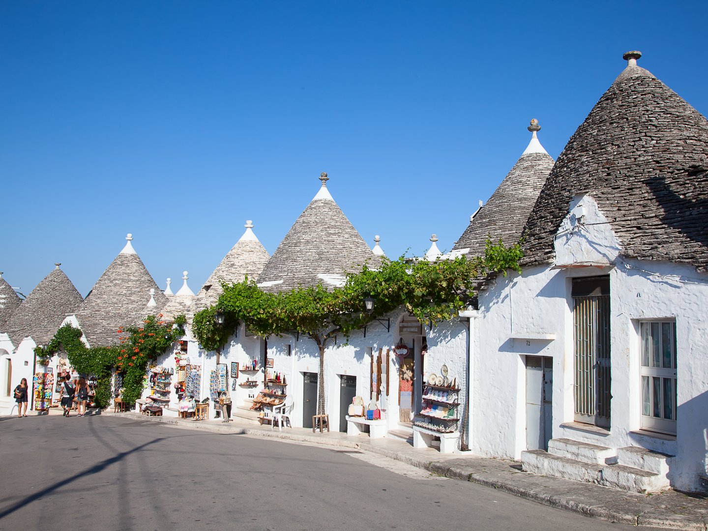 Traditional trulli houses in Alberobello