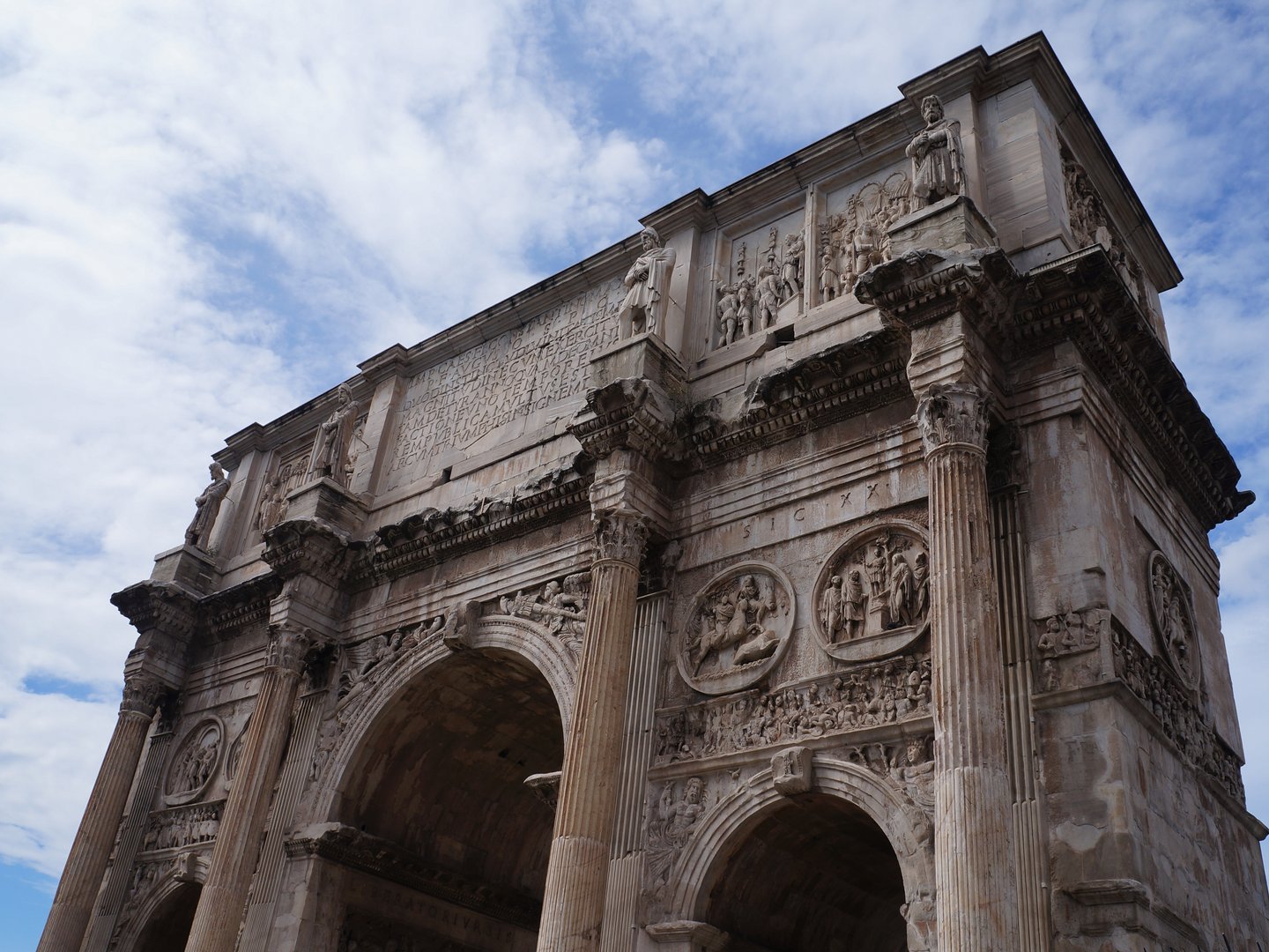The Arch of Trajan in Rome