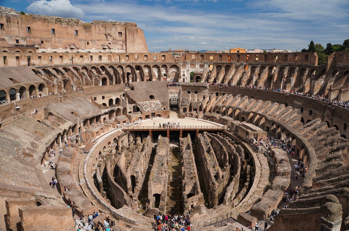 The interior of the Colosseum