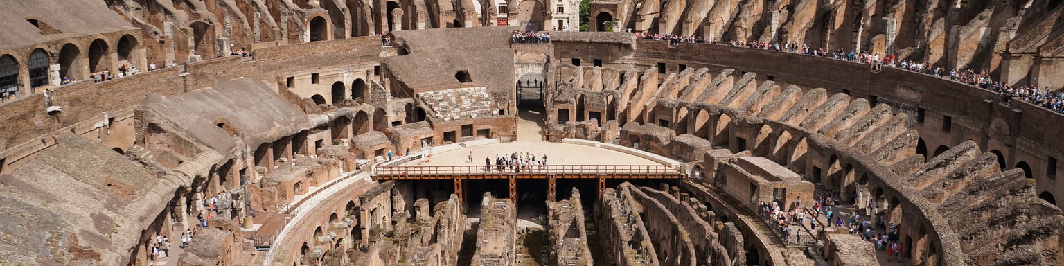 The interior of the Colosseum