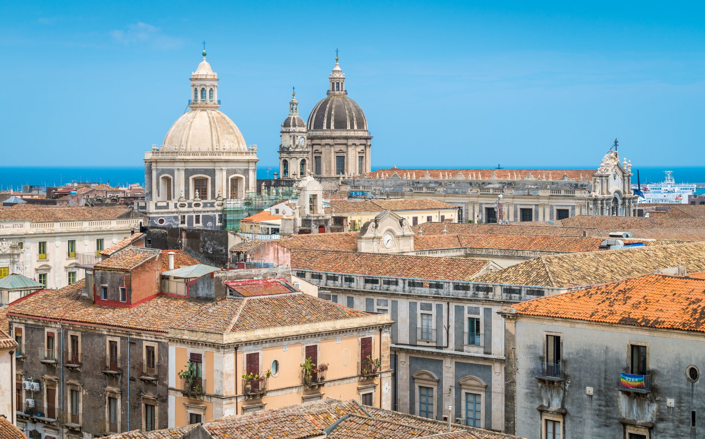 Looking over the rooftops in Catania, Sicily
