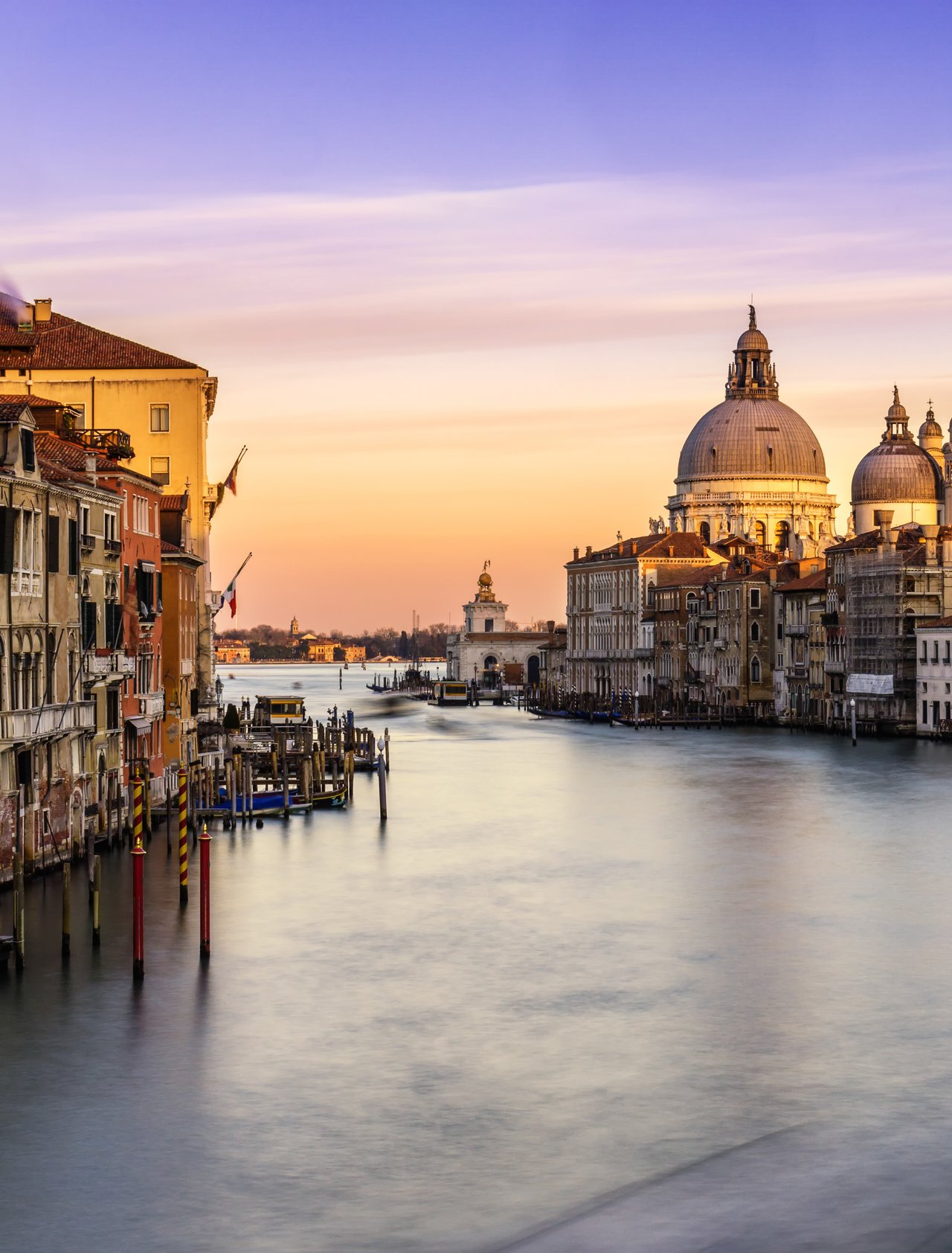 A view of the Basilica di Santa Maria della Salute across the Grand Canal