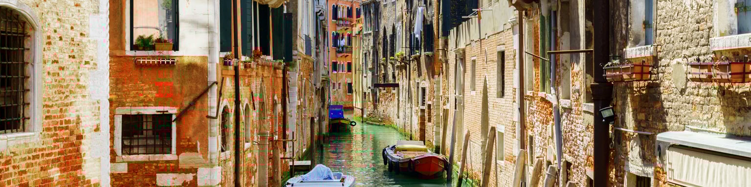 Boasts in the Rio di San Cassiano Canal, Venice.