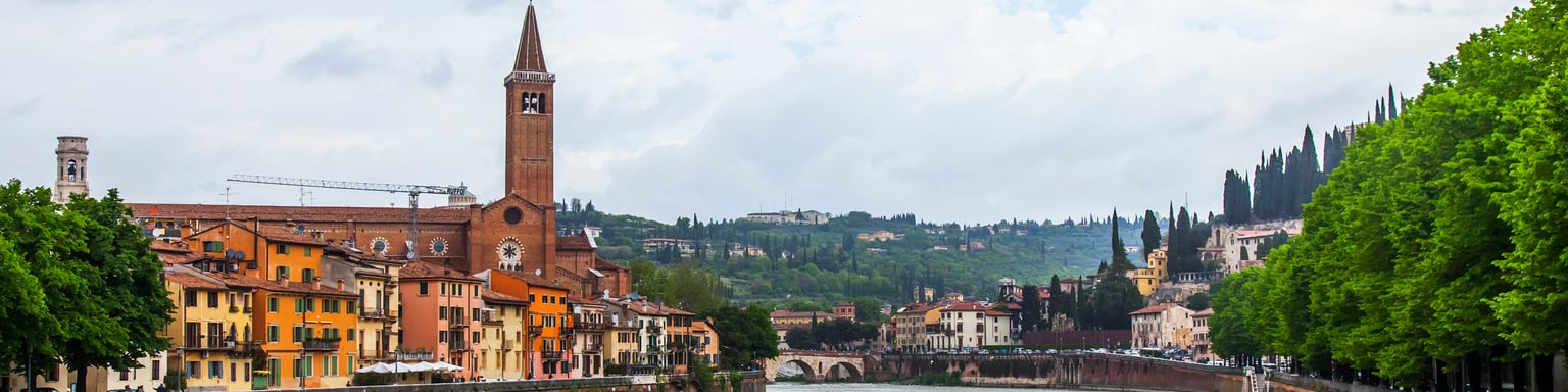 Verona on a rainy day