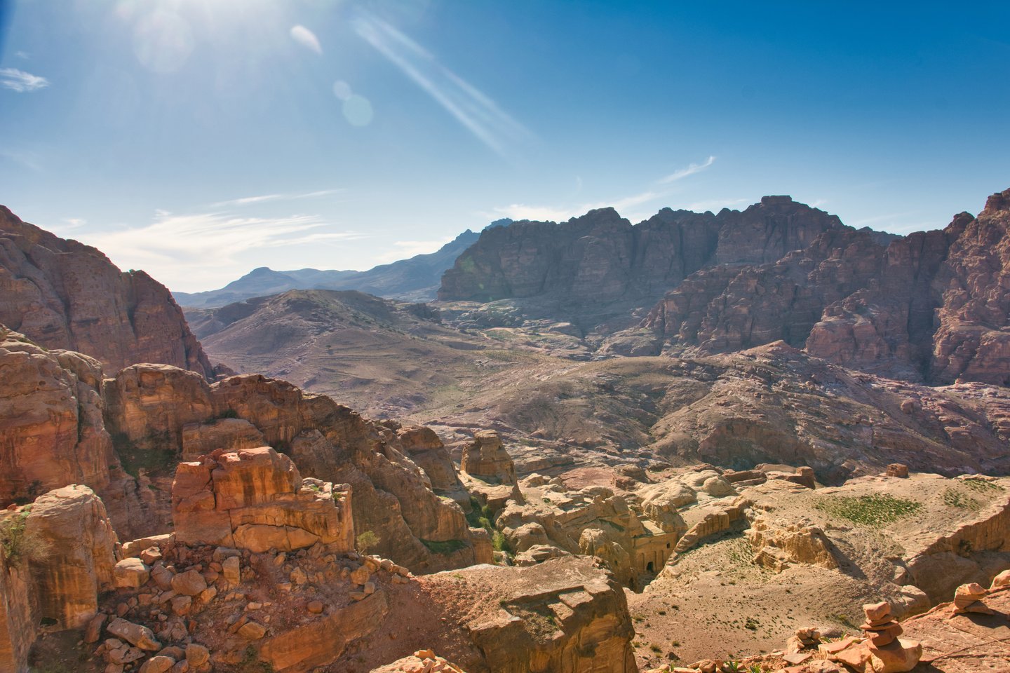 The landscape surrounding Petra, from the trail to the High Place of Sacrifice