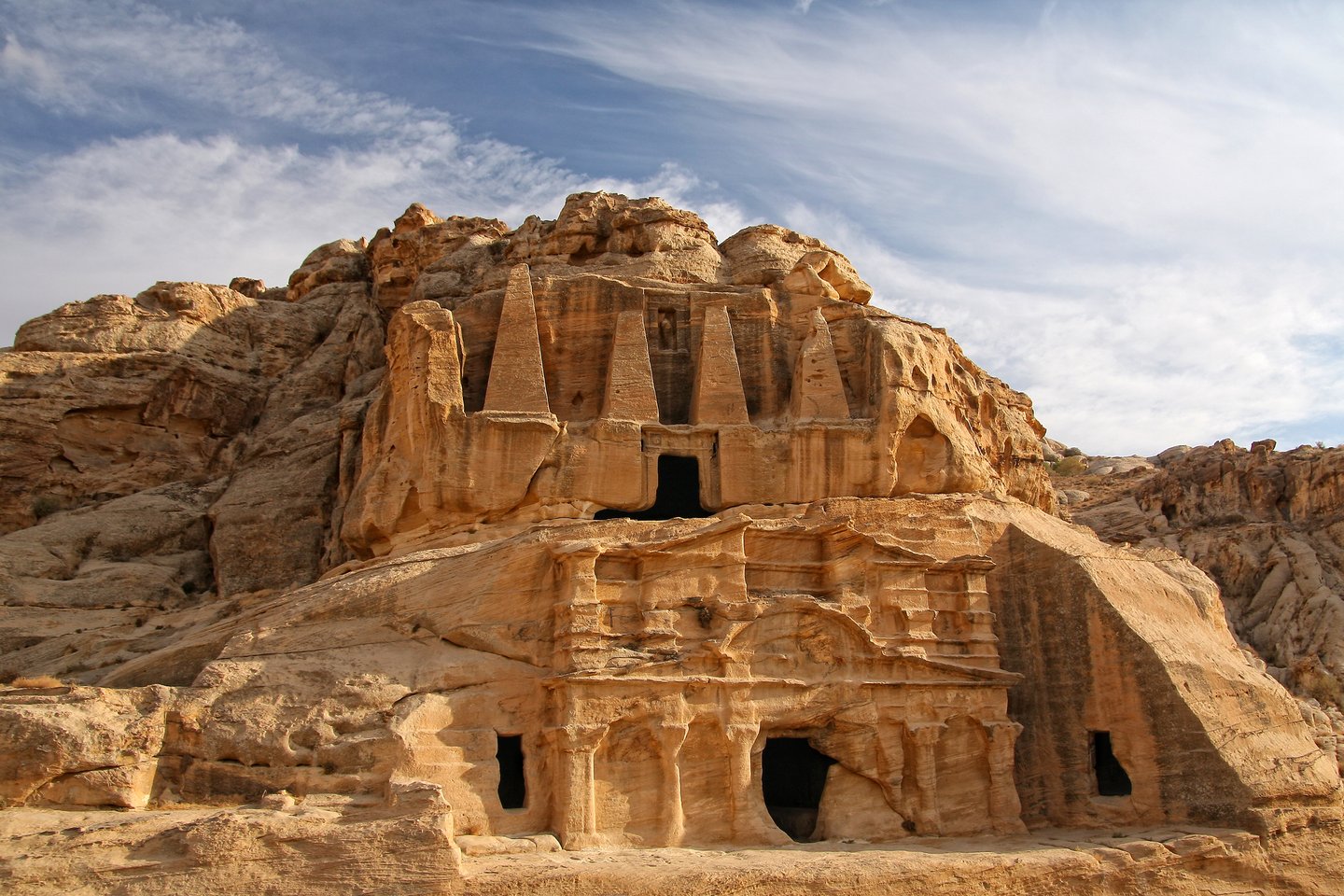 The Obelisk Tomb in Petra