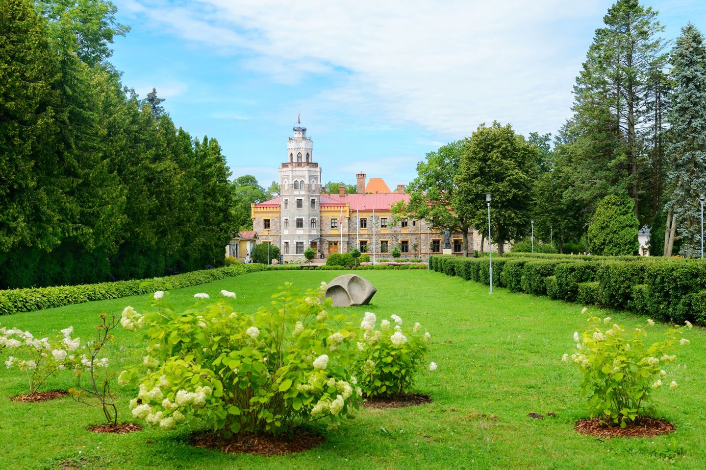 Turaida Castle and gardens in Sigulda, Latvia