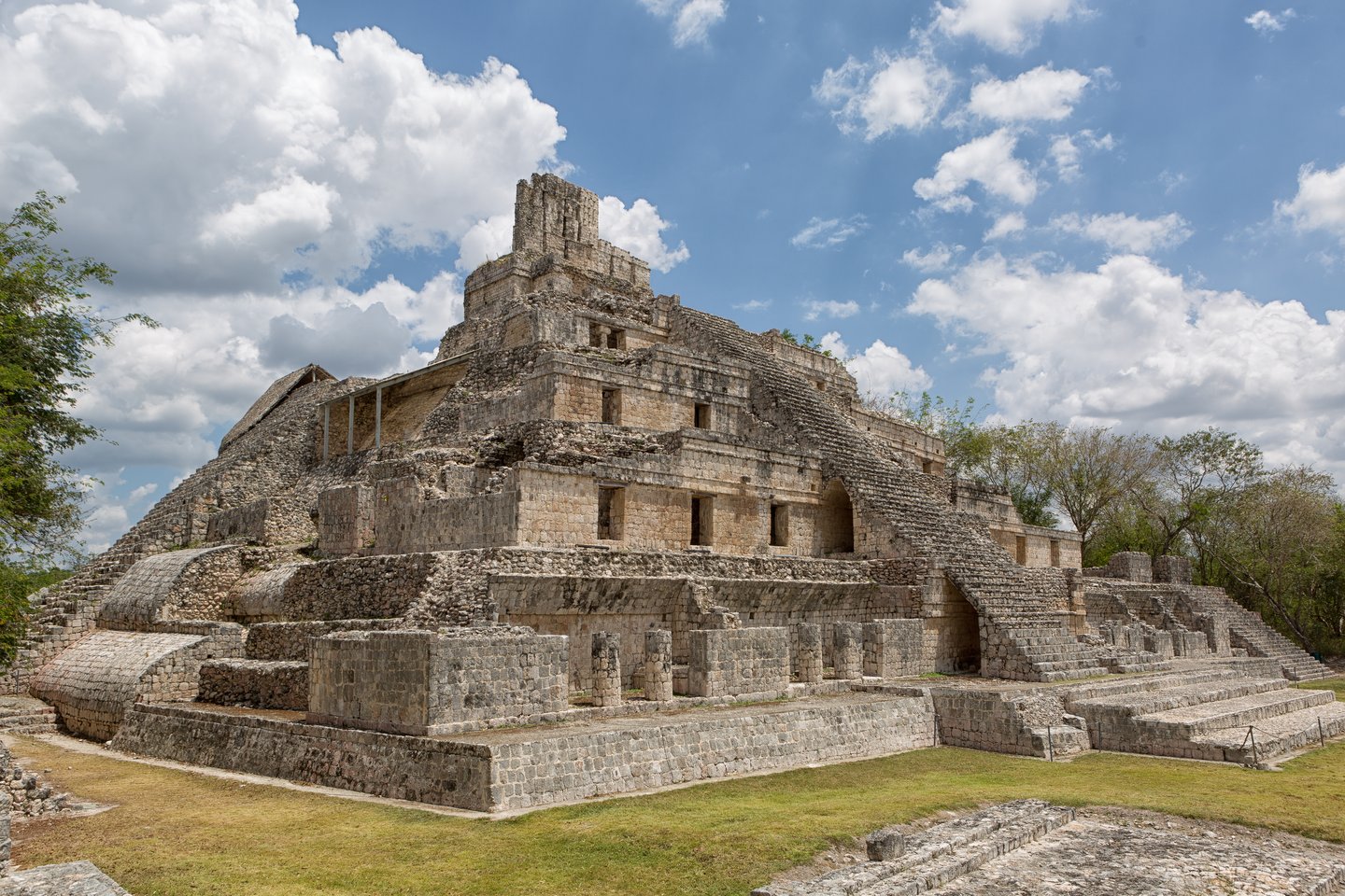 Temple of the Five Floors at Edzna in Mexico