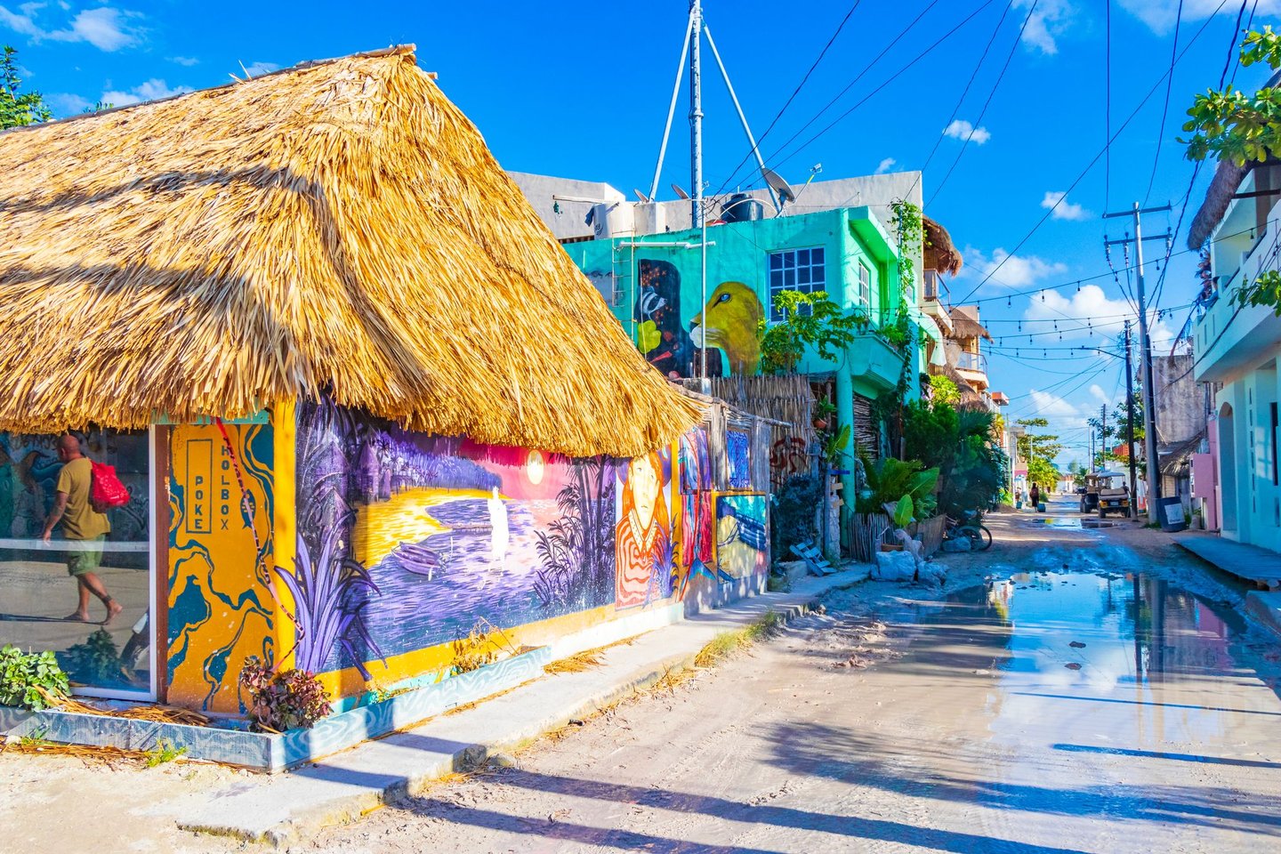 Murals and street art in Holbox, Mexico