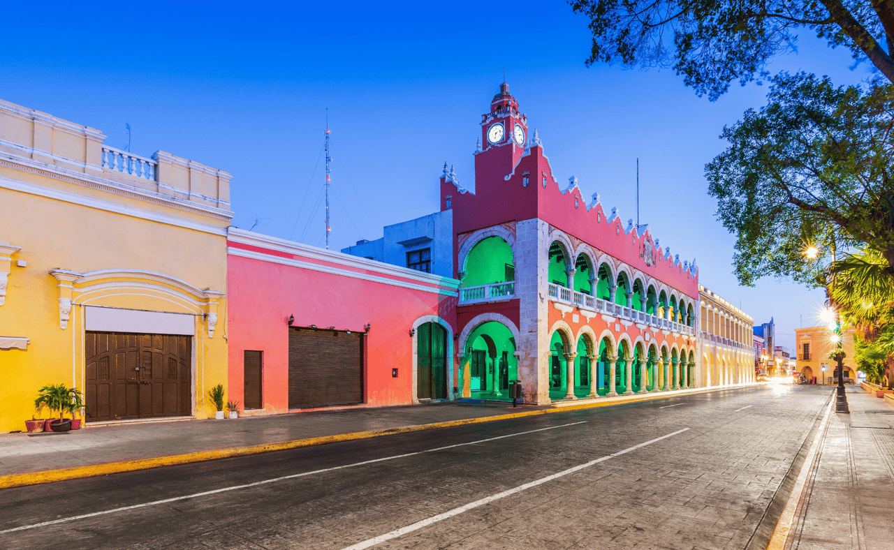 San Idefonso cathedral in the Old Town of Merida, Mexico