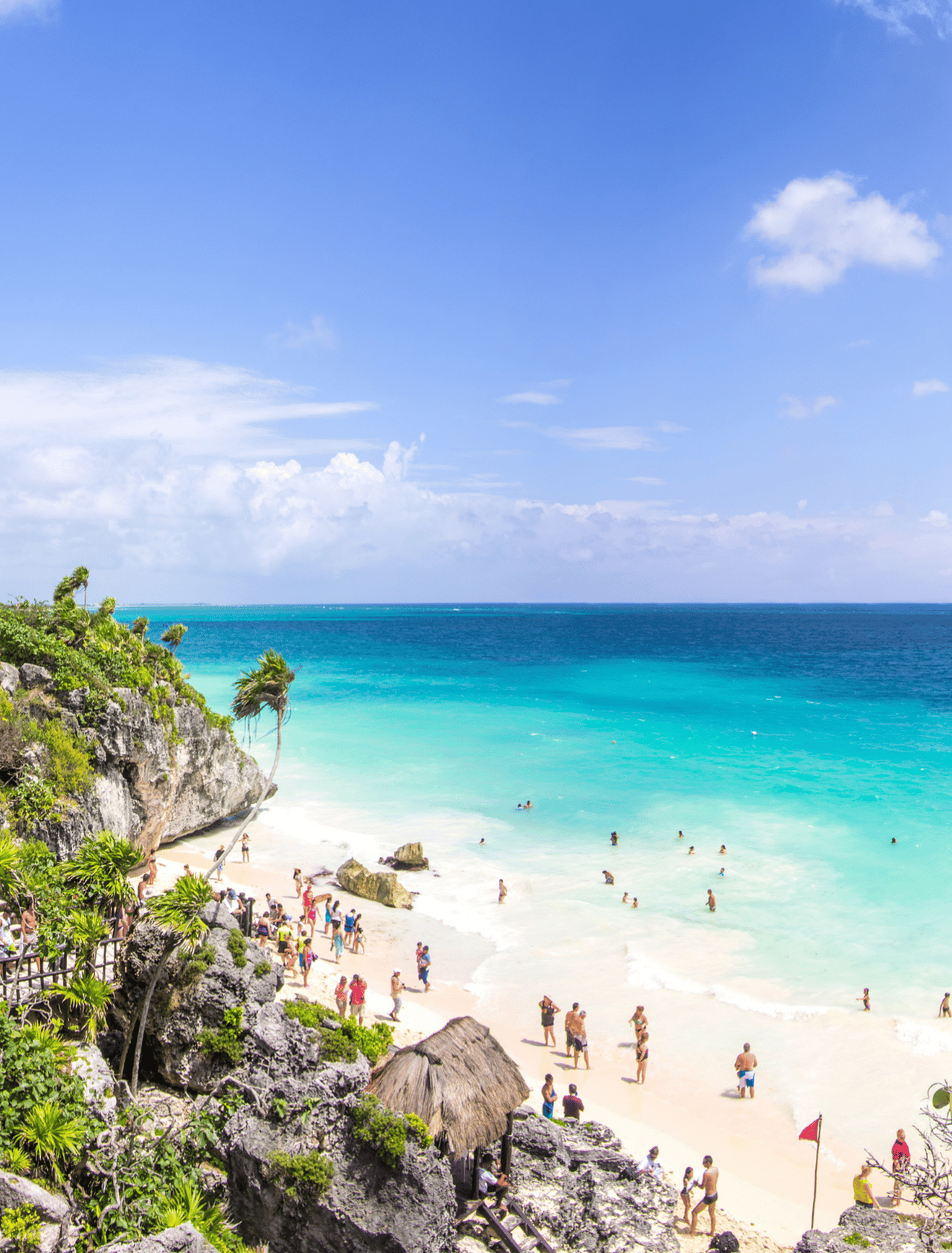 View of Tulum in Mexico
