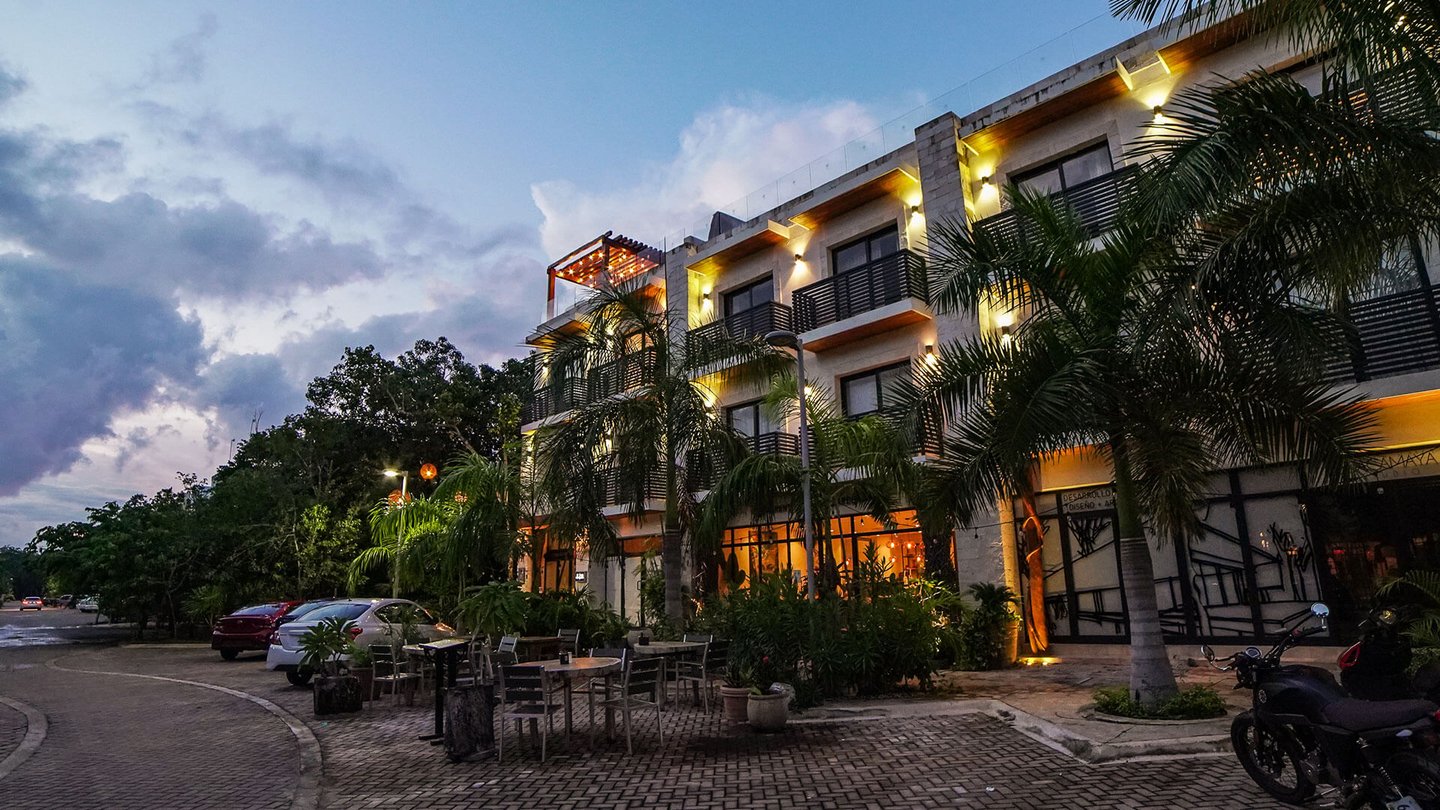 A street in La Veleta, Tulum