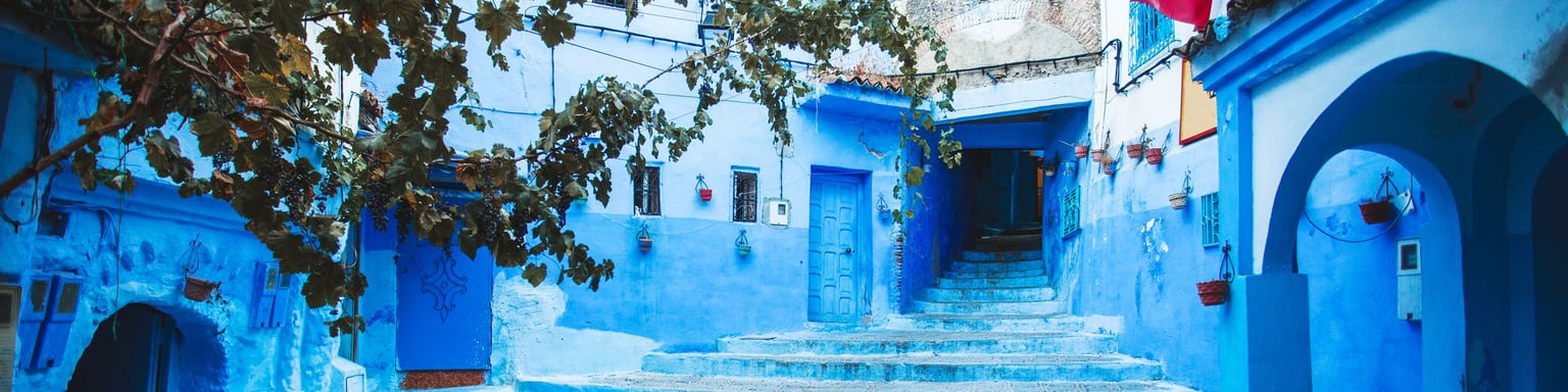 The blue city of Chefchaouen, Morocco