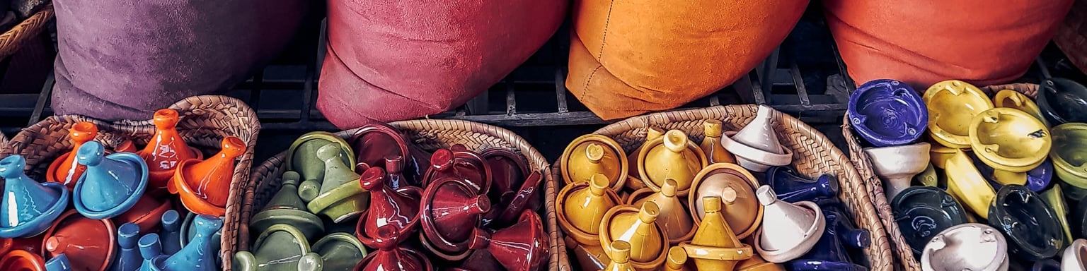 Spices at the market in Morocco