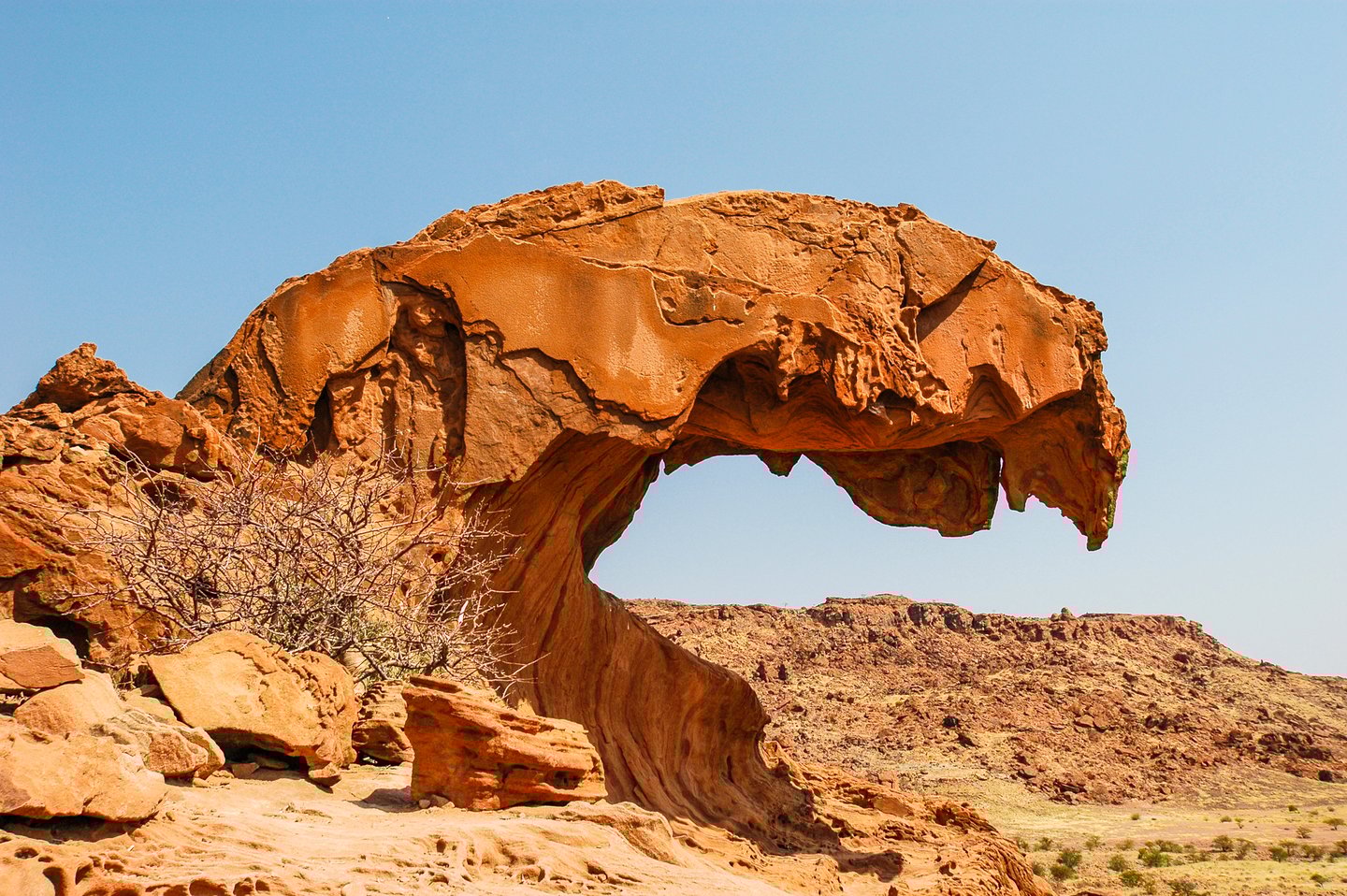 Rock formation at Twyfelfontein, Namibia, a World Heritage site