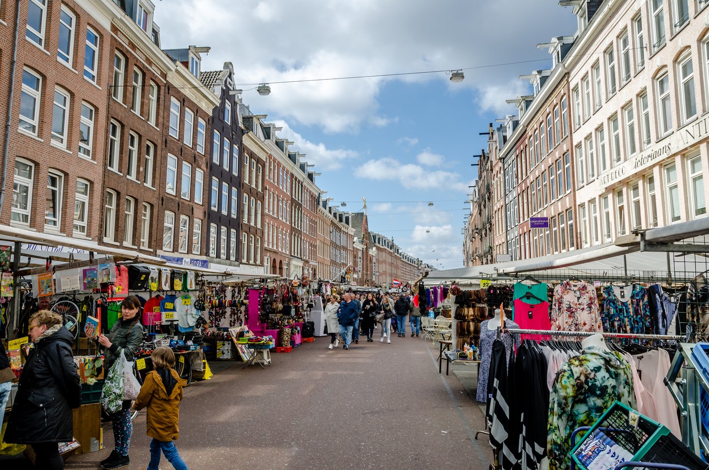 People at the Albert Cuyp market in De Pijp, Amsterdam