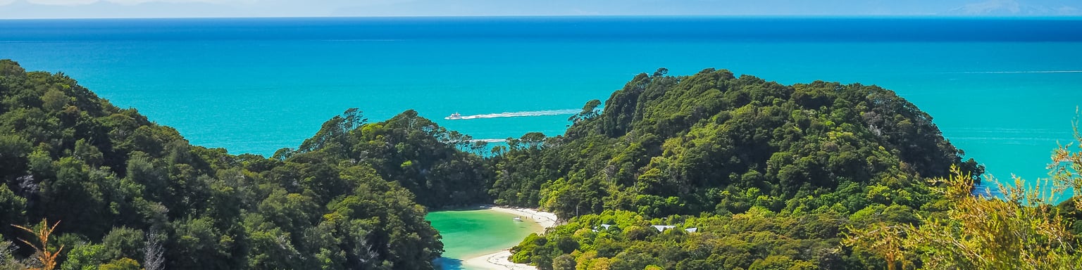 The estuary and white beaches of Abel Tasman National Park