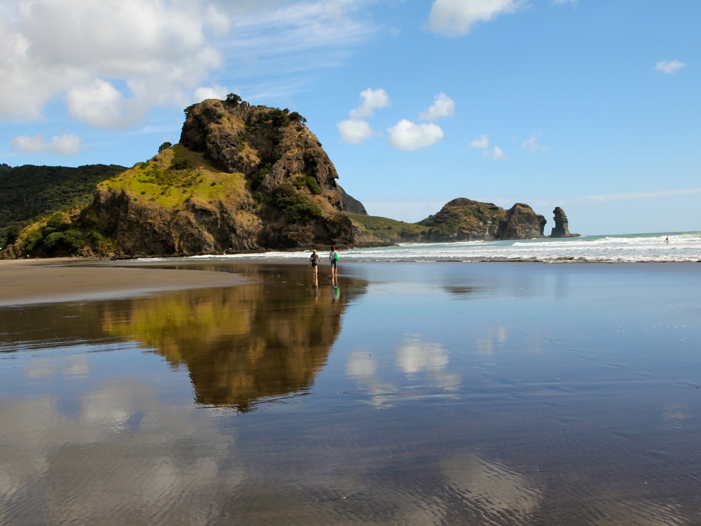 A beautiful day at Piha Beach