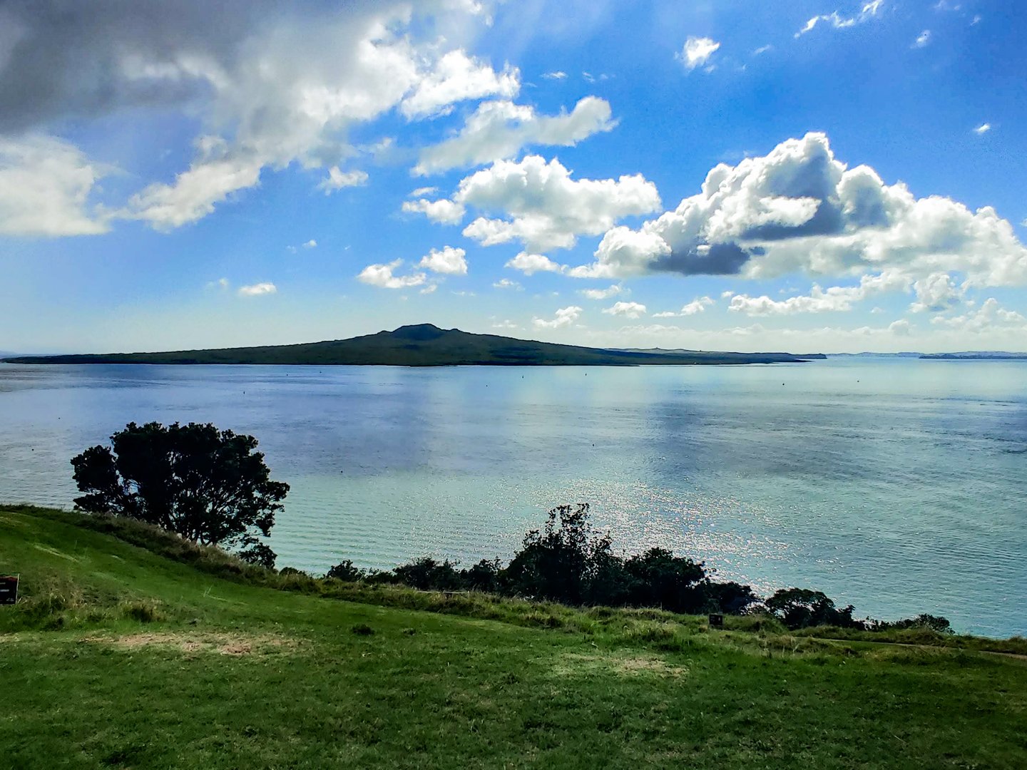 Looking at Rangitoto Island from Auckland's North Shore